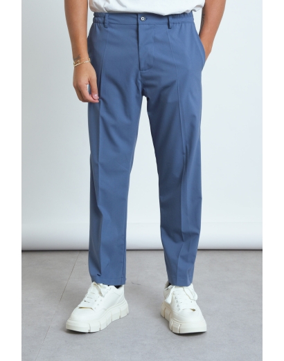 Pantalone vita bassa blu...