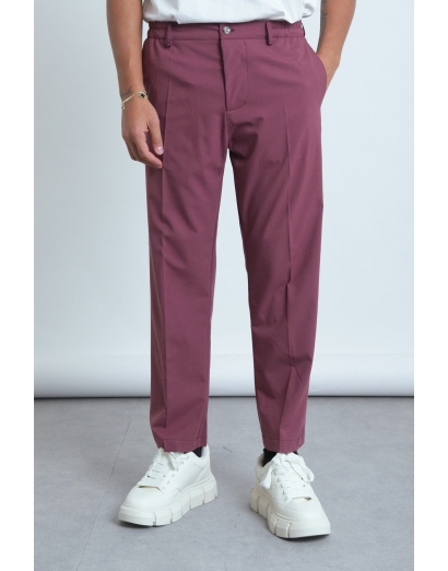 Pantalone vita bassa lavanda